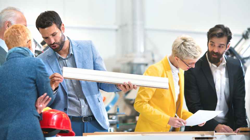 Business Owners checking the quality of products and materials in their local business